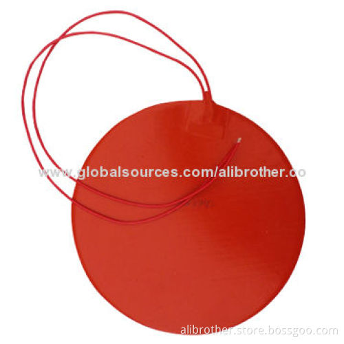 Circular 12V Silicone Rubber Heater Bed 200mm Diameter (8") with Thermistor 100K